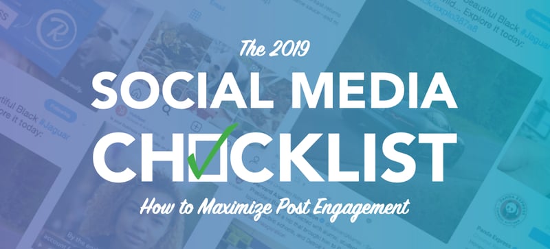 social media checklist xzito 2019