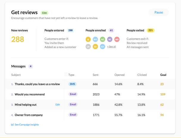 Automate Customer Reviews